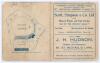 Australia tour to England 1934. England v Australia, 4th Test, Headingley, 20th- 24th July 1934. Original double sided scorecard with printed scores complete to the close of the second day&rsquo;s play. England scored 200 in their first innings, Cyril Walters t - 2