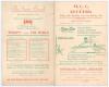 M.C.C. tour to South Africa &lsquo;Timeless Test Series&rsquo; 1938/39. Two official folding scorecards for tour matches. The first a folding scorecard for the match Rhodesia v M.C.C., Salisbury 10th- 13th February 1939 with incomplete handwritten scores in ink. M.C. - 2