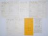 Wartime cricket 1943. A good selection of eighteen official scorecards for matches played in at Lord&rsquo;s 1943 and one other. Matches at Lord&rsquo;s are R.A.F. Balloon Command v. Anti-Aircraft Command 15th May, Civil Defence Services v. British Empire XI 22nd May - 3