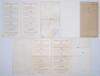 Wartime cricket 1944. A good selection of sixteen official scorecards for matches played in at Lord&rsquo;s 1944 and two others. Matches at Lord&rsquo;s are Army v. Civil Defence Service 13th May, Australia v. The Rest 27th May, England v. Australia 29th May (loss to - 2