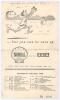 Surrey v Australians 1956. Official scorecard for the tour match played at the Oval, 16th- 18th May 1956. Jim Laker took all ten Australian wickets in the first innings and finished with figures of 46 overs, 18 maidens, ten wickets for 88. In the second i - 2