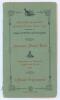 Don Bradman. ‘Australian Cricketers Goodwill Tour 1932’. Australian tour of Canada & America 1932. Very rare variant of the official brochure for the tour comprising the original brochure (in itself scarce) with paper wrappers and pen pictures, biographie