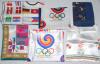 Olympic Games 1972-2000. Six official head scarves produced for the Summer games at Munich 1972, Seoul 1988 (2 similar), Atlanta 1996, Sydney 2000, and the Winter Olympics, Calgary 1988. Very good condition.