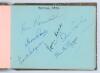 Tennis autographs 1950’s. Autograph book containing various teams and players from the 1950’s including Australia 1952, Rosewell, Hoad, Sedgman, McGregor etc, Maureen Connolly (Little Mo), Tony Mottram, Max Robertson, Jean Borotra, Eric Sturgess, Geoffrey - 10