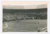 Wimbledon ‘Centre Court’ 1936. Original mono action real photograph postcard with a men’s third round singles match in progress, Christian Boussus v Gottfried von Cramm. Card no. V103 in a series issued by Edwin Trim & Co. of Wimbledon, publishers name pr