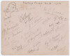 Hastings Cricket Week 1905. Gentlemen of the South v Players of the South, Hastings, 7 to 9th September 1905. Large autograph page very nicely signed in ink by twenty one of the players who featured in the match which was drawn. Eleven signatures of the G