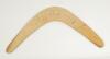 England v Australia 1972. Australian boomerang signed by twelve members of the Australian touring party to England 1972. Signatures in ink include I.Chappell, Gleeson, Mallett, Walters, Marsh, Massie, Lillee, G.Chappell etc. Approx 23&rdquo; long. Light fading 