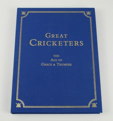 ‘Great Cricketers. The Age of Grace & Trumper’. Compiled by George Beldam, jnr. Boundary Books, Cheshire 2000. Limited edition no. 411 of 548, signed by Cornelia Beldam. Short listed for the Cricket Society Book of the Year in 2000. Very good condition