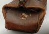 William Howard Vincent ‘Hopper’ Levett. Kent & England 1930-1947. Large leather cricket bag used by Levett during his cricketing career playing for Kent and England. The bag has central handles and a central lock, it is sealed by two straps and buckles a - 3