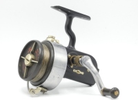 A fine Hardy Altex No.2 Mk.IIII fixed spool reel in "wartime" black finish, left hand wind folding ebonite handle, full bail arm and ebonite spool with four point tension adjuster, in very good overall condition and in rexine case, 1940's