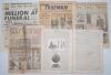 Original newspapers 1860s-2000s. A comprehensive collection of over eighty home and overseas newspapers, the majority complete copies, with good cricket coverage. Issues include ‘The Daily Gleaner’, Kingston, Jamaica, June 1955 ‘Cricket Souvenir’ for ‘Wes - 3