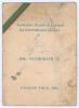 Australian tour of England 1926. Rarely seen official folding tour itinerary for the Australian tour of England 1926. The front cover with gold and green decorative stripes to top corner and title ‘Australian Board of Control for International Cricket’ an