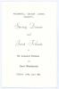 England Ashes Winners 1953. Celebration Dinner given by National Westminster Bank ‘to honour the players of the 1953 England teams which regained the Ashes’. Eight page colour menu for the Dinner held at The National Westminster Tower on 27th June 1983. T - 5