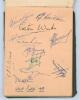 Test and County cricket autographs 1950. Autograph album comprising almost two hundred signatures signed to pages in ink of Test and County cricketers from the 1950 season. Each team signed to one side of a page, not back to back. Includes signatures of t - 2