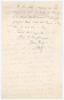 Charles Burgess Fry, Sussex & England 1892-1921. Large double sided handwritten letter from Fry, dated 12th August 1919. Writing from the T.S. Mercury Naval School to ‘Ward’, Fry is writing an endorsement for ‘Sinfield’, assumed to be Reg Sinfield (Glouce - 2