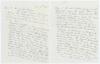 Charles Pratt Green, cricket collector and wine merchant. Three wartime letters handwritten in ink to George Neville Weston from Pratt Green writing in his typical sloping style from his Malvern home. In a four page letter dated 2nd January 1942 Pratt Gre