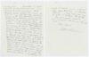 Charles Pratt Green, cricket collector and wine merchant. Three wartime letters handwritten in ink to George Neville Weston from Pratt Green writing in his typical sloping style from his Malvern home. In a four page letter dated 2nd January 1942 Pratt Gre - 2