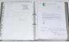 Cricket letters. Black file containing a quantity of letters, the majority from cricketers sent to the late vendor when he was Chairman of the Cricket Society Trust, some of the letters have replies and signatures from the cricketers to the lower part of - 3