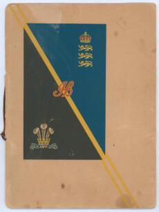 John Berry &lsquo;Jack&rsquo; Hobbs, Surrey and England 1905-1934. &lsquo;Farewell Dinner to J.B. Hobbs. To commemorate his retirement from County Cricket&rsquo;, The Dorchester Hotel, London, 17th July 1935. Arranged by &lsquo;The Star&rsquo; newspaper. Large official menu, with original d