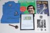 Frederick Sewards Trueman. Yorkshire & England 1949-1968. A good selection of items and ephemera relating to Trueman including one of his pipes sent by his wife Veronica following his death in 2006 with note from his wife. Other items include a original T