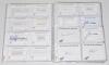 New Zealand Test cricketers 1950s-2010s. A good selection of approx. two hundred signatures of New Zealand Test players, the majority signed to printed &lsquo;New Zealand Test Player&rsquo; white cards, some signed to piece laid down. Earlier signatures include Blair
