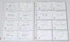 Pakistan Test cricketers 1960s-2000s. A good selection of over one hundred signatures of Pakistan Test players, mainly signed to printed &lsquo;Pakistan Test Player&rsquo; white cards. The majority of earlier signatures and others signed to piece laid down. Earlier s