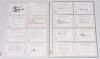 West Indies Test cricketers 1940s-2010s. A good selection of over one hundred signatures of West Indies Test players, all signed to printed &lsquo;West Indies Test Player&rsquo; white cards (one signed to cutting). The majority of earlier signatures and others signed