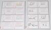 West Indies Test cricketers 1940s-2010s. A good selection of over one hundred signatures of West Indies Test players, all signed to printed &lsquo;West Indies Test Player&rsquo; white cards (one signed to cutting). The majority of earlier signatures and others signed - 2