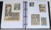 Cricket autographs 1950s onwards. Black binder comprising a selection of signed ephemera including signatures to prints, cuttings, cigarette card etc. of Fred Trueman, Ted Dexter, Raman Subba Row, Roy Tattersall, Colin Cowdrey, Trevor Bailey, Reg Simpson,