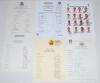 Australian Test and State cricketers 1940s-2010s. Approx. sixty signatures of mainly modern Australia Test and State cricketers on &lsquo;Test Cricketer&rsquo; cards, plain cards, trade cards, colour photographs and postcards. Signatures include George Tribe (signed - 4