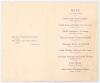 M.C.C. tour of Australia 1911/12. &lsquo;The M.C.C. Dinner&rsquo;. Small and beautifully ornate folding menu for the Dinner given for the M.C.C. touring party to Australia held on the 27th February 1912 at the Hotel Wentworth, Sydney. The menu, on cream card with pin - 2