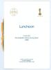 Australian tour of England 1989. Official menu booklet with gold and green tie for the ‘Luncheon to welcome the Australian Ashes Touring Team’ having won the Ashes in 1989. The luncheon held at the Sydney Convention Centre on 28th September 1989. Signed t