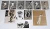 Stanley Joseph ‘Stan’ McCabe. New South Wales & Australia 1928-1942. Eleven original sepia and mono press photographs of McCabe. Includes six of McCabe in batting action (all 4.75”x6.5”) and another larger, 8”x10”, head and shoulders wearing Australia Tes