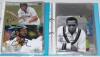 Australia and international Test signed photographs 1950s onwards. Two files, one file comprising a good selection of over eighty mainly copy with the odd original photographs of Australian players, and another of approx. thirty five of international play - 2