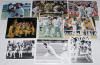 Australian cricket press photographs 1980s/1990s. A good selection of approx. one hundred original colour and mono press photographs of Australian players in Tests and one day internationals played in England and Australia. Images depict match action, tea