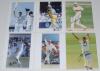 Australia and England signed photographs 1990s-2010s. Twenty original colour photographs of players mainly in match action, each signed to the photograph by the featured player. Signatures include Mark Taylor, Paul Reiffel, Jason Gillespie (3 different), - 3