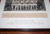 M.C.C. tour of South Africa 1938/39. Large official sepia photograph of the M.C.C. team who toured South Africa in 1938/39, seated and standing in rows and wearing M.C.C. sweaters. The photograph is framed with a modern overmount apparently incorporating - 2