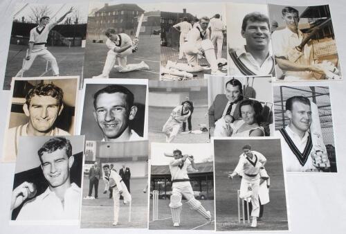 Australia tour to England 1968. A good selection of images including player portraits of Doug Walters, Neil Hawke, Les Joslin, Dave Renneburg, Ashley Mallett, also Ashley Mallett in bowling action v Northamptonshire, Renneberg, Joslin, Paul Sheahan, John 