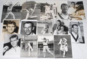 Australia tour to England 1968. A good selection of images including player portraits of Doug Walters, Neil Hawke, Les Joslin, Dave Renneburg, Ashley Mallett, also Ashley Mallett in bowling action v Northamptonshire, Renneberg, Joslin, Paul Sheahan, John 