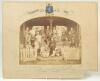 &lsquo;Old Harrovians Match 1891&rsquo;. Original sepia joint team photograph featuring the participating players with The Earl of Bessborough to centre. Players include A.C. MacLaren and J.A. MacLaren (his brother, who also played for Lancashire), F.S. Jackson (York