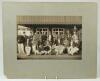 Northumberland C.C.C. Two original Victorian sepia joint team photographs of the Northumberland and opposing teams standing and seated in rows in front of the pavilion. Players noted to one of the photographs include Schofield Haig and John Tunnicliffe pl