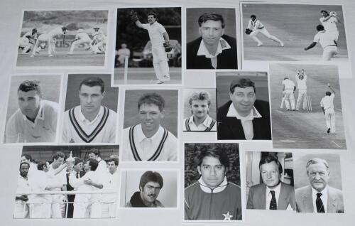 Test and County press photographs ‘A-M’ 1970s-1990s. An extensive selection comprising well over five hundred mainly mono original press photographs of Test, County and international players depicted in match action, player portraits etc. Players featured