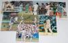 South Africa and England 1990s-2000s. Sixteen original colour press photographs of South Africa and England players, each signed by the featured player. Signatures are Wessels, Richardson, Donald (2 different), Pollock, Adams, Tufnell, DeFreitas (2), Thor - 2