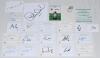 Pakistan 1990s-2010s. Thirty three original colour press photographs of Pakistan players, each signed by the featured player. Photographs measure 10”x8” and 6”x4”. Also twenty individual signatures on ‘Test Player’ and plain cards etc. Signatures include - 3