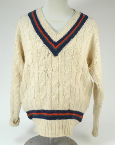 Kenneth Shuttleworth. Lancashire, Leicestershire & England 1964-1980. A pair of Lancashire C.C.C. 1st XI short and long sleeved cricket sweaters worn by Shuttleworth during his first class playing career with the county club. The sweaters, by Paine of Go