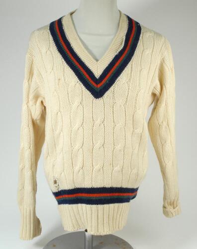 Kenneth Shuttleworth. Lancashire, Leicestershire & England 1964-1980. A pair of Lancashire C.C.C. 1st XI short and long sleeved cricket sweaters worn by Shuttleworth during his first class playing career with the county club. The sweaters, by Paine of Go