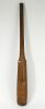 ‘A home made cricket bat of the 1780’s. An early carved home made bat from the period. The bat carved from one piece of wood with the blade widening from 2.75” where it meets the handle to 3.5” at its toe. The ridge has been shaved off at the top and the - 2