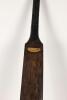 ‘Tom Walker’s Skyscraper’. A late 18th Century cricket bat purportedly used by Tom Walker to make 95 not out for the White Conduit Club v Kent at Canterbury in 1786. The bat, with fading ink inscription to the top of the blade ‘Walker/Innings 95/86’, was 