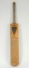 England Test cricketers. Duncan Fearnley ‘Supreme’ cricket bat signed to the face of the bat by over sixty, mainly post war, Test players in two vertical rows. Signatures include F.R. Brown, May, Bowes, Paynter, Akin, Washbrook, Wardle, Hardstaff, Laker, - 5