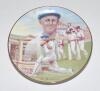 Don Bradman. Large limited edition plate produced to commemorate the Australian ‘50th Anniversary 1948 England Tour’. The plate with scene of the team to centre with cameo images of each player running around the rim. Limited edition number 2772 of 4950 p - 3